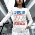 Bruh It's My 2nd Birthday Boy Baseball Themed Party Unisex Long Sleeve T-Shirt