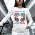 Bruh Its My 67 33 Day Of School Baseball Boys Kids 100th Day Unisex Long Sleeve T-Shirt