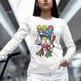 Ice Cream Drip Baseball Party 100 Days Of School Teacher Unisex Long Sleeve T-Shirt Ice Cream Drip Baseball Party 100 Days Of School Teacher Unisex Long Sleeve T-Shirt