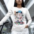 Melting Slime Sprinkle Baseball Mascot With Bat Unisex Long Sleeve T-Shirt