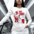 Mike Trout Los Angeles A MLB Baseball Players MLBMTR304N Unisex Long Sleeve T-Shirt Mike Trout Los Angeles A MLB Baseball Players MLBMTR304N Unisex Long Sleeve T-Shirt
