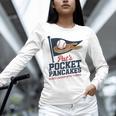 Pat's Pocket Pancakes Flag Baseball On Pancake Unisex Long Sleeve T-Shirt