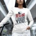 Run I Dare You Baseball Catcher Player Fan Unisex Long Sleeve T-Shirt Run I Dare You Baseball Catcher Player Fan Unisex Long Sleeve T-Shirt