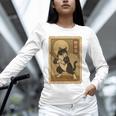Vintage Japanese Ukiyo-e Baseball Cat Batting Unisex Long Sleeve T-Shirt Vintage Japanese Ukiyo-e Baseball Cat Batting Unisex Long Sleeve T-Shirt