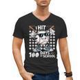 100 Days Of School Baseball Bat 100th Day Of School Men's V-Neck T-Shirt 100 Days Of School Baseball Bat 100th Day Of School Men's V-Neck T-Shirt