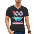 100 Days Of School Baseball Boys Kids Men's V-Neck T-Shirt 100 Days Of School Baseball Boys Kids Men's V-Neck T-Shirt
