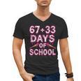 100 Days Of School Baseball Boys Six Seven Drip 100th Day Men's V-Neck T-Shirt 100 Days Of School Baseball Boys Six Seven Drip 100th Day Men's V-Neck T-Shirt