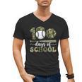 100 Days Of School Baseball Camo Art For Boys Kids Students Men's V-Neck T-Shirt 100 Days Of School Baseball Camo Art For Boys Kids Students Men's V-Neck T-Shirt