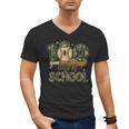 100 Days Of School Baseball Camo Boys Kids 100th Day Men's V-Neck T-Shirt