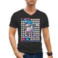 100 Days Of School Baseball Drip Boys Kids 100th Day School Men's V-Neck T-Shirt 100 Days Of School Baseball Drip Boys Kids 100th Day School Men's V-Neck T-Shirt