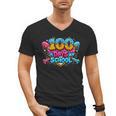 100 Days Of School Baseball Drip Ice Cream Costume Teachers Men's V-Neck T-Shirt 100 Days Of School Baseball Drip Ice Cream Costume Teachers Men's V-Neck T-Shirt