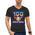 100 Days Of School Baseball Ice Cream Drip Kids Boys Teacher Men's V-Neck T-Shirt 100 Days Of School Baseball Ice Cream Drip Kids Boys Teacher Men's V-Neck T-Shirt