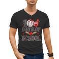 100 Days Of School Baseball Teacher 100 Days Smarter Student Men's V-Neck T-Shirt 100 Days Of School Baseball Teacher 100 Days Smarter Student Men's V-Neck T-Shirt