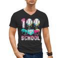 100 Days Of School Boys Kids 100th Day Of School Baseball Men's V-Neck T-Shirt 100 Days Of School Boys Kids 100th Day Of School Baseball Men's V-Neck T-Shirt
