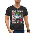 100 Days Smarter Baseball 100 Days Of School Boy Girl Kid Men's V-Neck T-Shirt 100 Days Smarter Baseball 100 Days Of School Boy Girl Kid Men's V-Neck T-Shirt