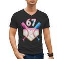 6 7 Baseball Dripping Six Seven Gen Alpha Slang Men's V-Neck T-Shirt 6 7 Baseball Dripping Six Seven Gen Alpha Slang Men's V-Neck T-Shirt