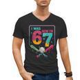 I Was 6 Now Im 7 Ice Cream Drip Baseball For Men Women Kids Men's V-Neck T-Shirt I Was 6 Now Im 7 Ice Cream Drip Baseball For Men Women Kids Men's V-Neck T-Shirt