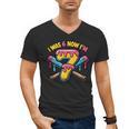 I Was 6 Now I'm 7 Dripping Ice Cream Baseball 67 Drip Men's V-Neck T-Shirt