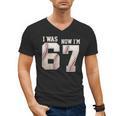 I Was 6 Now I'm 7 Year Old Birthday 67 Meme Baseball Bday Men's V-Neck T-Shirt I Was 6 Now I'm 7 Year Old Birthday 67 Meme Baseball Bday Men's V-Neck T-Shirt