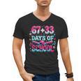 67 33 Days Of School Baseball Drip 100th Day Of School Boys Men's V-Neck T-Shirt 67 33 Days Of School Baseball Drip 100th Day Of School Boys Men's V-Neck T-Shirt