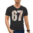 67 Baseball Six Seven 6 7 Meme 67 Men's V-Neck T-Shirt 67 Baseball Six Seven 6 7 Meme 67 Men's V-Neck T-Shirt