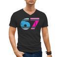 67 Crayon Cool Baseball Crayon 6 7 67 Men's V-Neck T-Shirt 67 Crayon Cool Baseball Crayon 6 7 67 Men's V-Neck T-Shirt