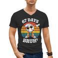 67 Days Of School Bruh Teacher Kids Dabbing Baseball Men's V-Neck T-Shirt 67 Days Of School Bruh Teacher Kids Dabbing Baseball Men's V-Neck T-Shirt