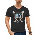 67 Ice Cream Drip Baseball Meme Six Seven Gen Alpha Men's V-Neck T-Shirt
