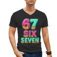 67 Ice Cream Drip Baseball Six Seven 6-7 Meme Teen Boy Men's V-Neck T-Shirt