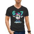 67 Meme Six Seven 6 7 Meme Baseball Drip Men's V-Neck T-Shirt
