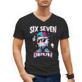 67 Meme Six Seven Bruh Baseball Ice Cream Drip Men's V-Neck T-Shirt