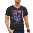 67 Six Seven Baseball Ice Cream Drip Cool Meme 67 Men's V-Neck T-Shirt 67 Six Seven Baseball Ice Cream Drip Cool Meme 67 Men's V-Neck T-Shirt