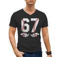 67 Six Seven Number 6 7 Meme Baseball Six Seven For Boys Men Men's V-Neck T-Shirt 67 Six Seven Number 6 7 Meme Baseball Six Seven For Boys Men Men's V-Neck T-Shirt