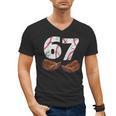 67 Trend Baseball Six Seven Number For Boys Men Men's V-Neck T-Shirt