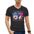 7th Birthday I Was 6 Now I'm 7 Baseball Ice Cream Drip Men's V-Neck T-Shirt 7th Birthday I Was 6 Now I'm 7 Baseball Ice Cream Drip Men's V-Neck T-Shirt
