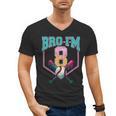 8th Birthday Boy Bro I'm 8 Years Old Baseball Theme Men's V-Neck T-Shirt