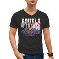 Abuela Rookie Of Year 1st Birthday Baseball Theme Matching Men's V-Neck T-Shirt Abuela Rookie Of Year 1st Birthday Baseball Theme Matching Men's V-Neck T-Shirt