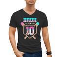 Baseball 10 Year Old Ice Cream Drip 10th Birthday Boy Player Men's V-Neck T-Shirt Baseball 10 Year Old Ice Cream Drip 10th Birthday Boy Player Men's V-Neck T-Shirt