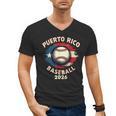 Baseball 2026 Puerto Rico Island Pride Sports Theme Men's V-Neck T-Shirt Baseball 2026 Puerto Rico Island Pride Sports Theme Men's V-Neck T-Shirt