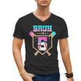 Baseball 5 Year Old Ice Cream Drip 5th Birthday Boys Player Men's V-Neck T-Shirt Baseball 5 Year Old Ice Cream Drip 5th Birthday Boys Player Men's V-Neck T-Shirt