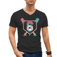 Baseball 6 Year Old Ice Cream Drip 6th Birthday Boys Player Men's V-Neck T-Shirt Baseball 6 Year Old Ice Cream Drip 6th Birthday Boys Player Men's V-Neck T-Shirt