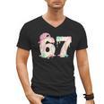 Baseball 67 Dripping Six Seven Drip Boys Gen Z Men's V-Neck T-Shirt Baseball 67 Dripping Six Seven Drip Boys Gen Z Men's V-Neck T-Shirt