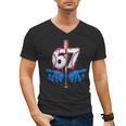 Baseball 67 Six Seven Gen Alpha Meme Drip Men's V-Neck T-Shirt
