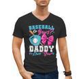 Baseball Or Bows Daddy Loves You Gender Reveal Family Men's V-Neck T-Shirt Baseball Or Bows Daddy Loves You Gender Reveal Family Men's V-Neck T-Shirt