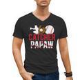 Baseball Catcher Papaw Proud Papaw Of A Baseball Catcher Men's V-Neck T-Shirt Baseball Catcher Papaw Proud Papaw Of A Baseball Catcher Men's V-Neck T-Shirt