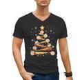 Baseball Christmas Tree Light Xmas Baseball Men's V-Neck T-Shirt Baseball Christmas Tree Light Xmas Baseball Men's V-Neck T-Shirt