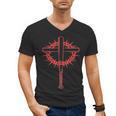 Baseball Cross Bats Pitcher Jesus Faith Men's V-Neck T-Shirt Baseball Cross Bats Pitcher Jesus Faith Men's V-Neck T-Shirt