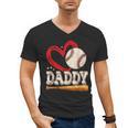 Baseball Daddy Baseball Heart Family Matching Men's V-Neck T-Shirt