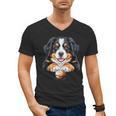 Baseball Dog Men & Women Men's V-Neck T-Shirt