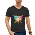 Baseball Drip For Boys Ice Cream Dripping Baseball Sport Men's V-Neck T-Shirt Baseball Drip For Boys Ice Cream Dripping Baseball Sport Men's V-Neck T-Shirt
